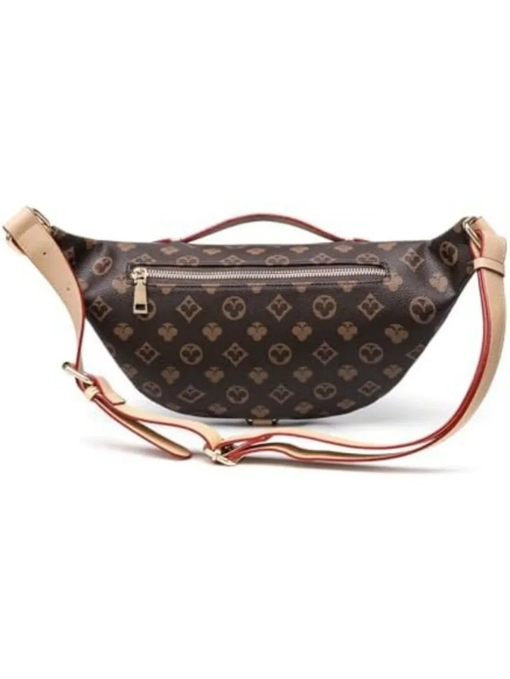 Vintage Monogram Fanny Pack | Convertible Crossbody Waist Bag for Travel & Daily